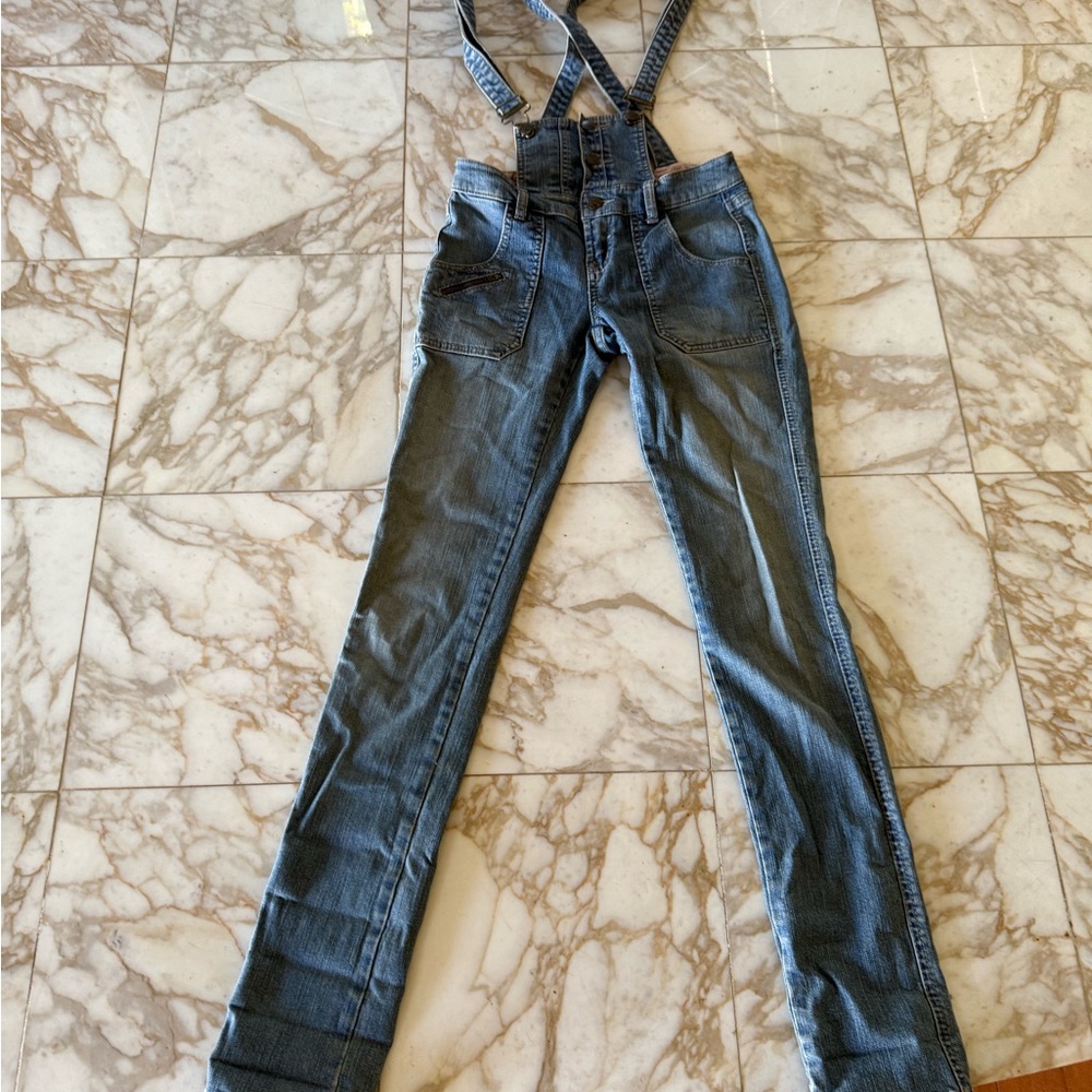 BCBGeneration Blue Denim Overalls